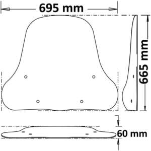 NIU High Windshield / Windschutzscheibe von Isotta für MQiGT Serie – Bild 3