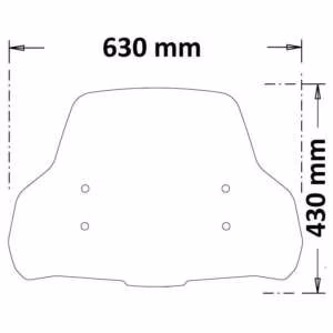 NIU Short Windshield / Windschutzscheibe von Isotta für MQi und MQi+ – Bild 3