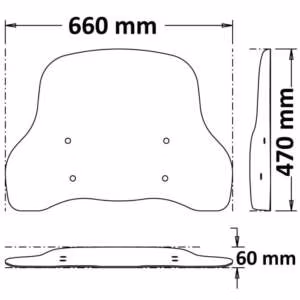 NIU Short Windshield / Windschutzscheibe von Isotta für NQi Serie – Bild 2